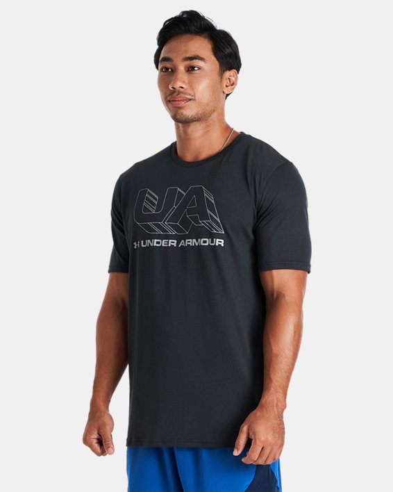 Men's UA Graphic Cotton T-Shirt in Black image number 0